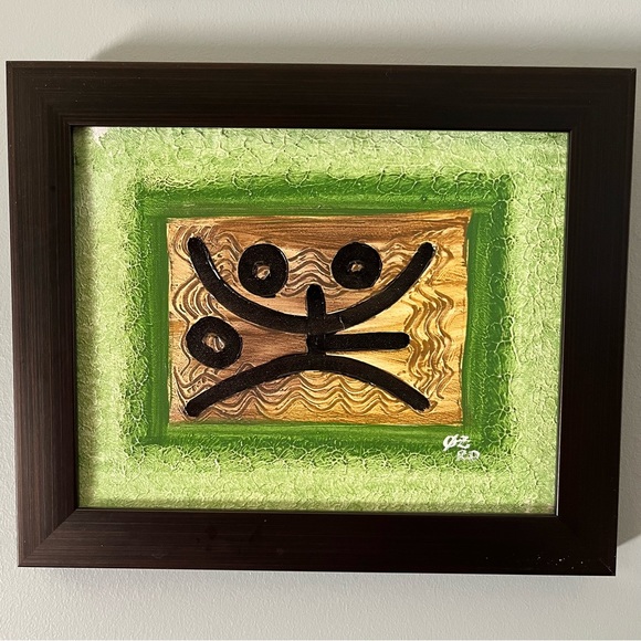 Hand Painted Art from Dominican Republic~Size: 12” x 10” - Picture 4 of 4